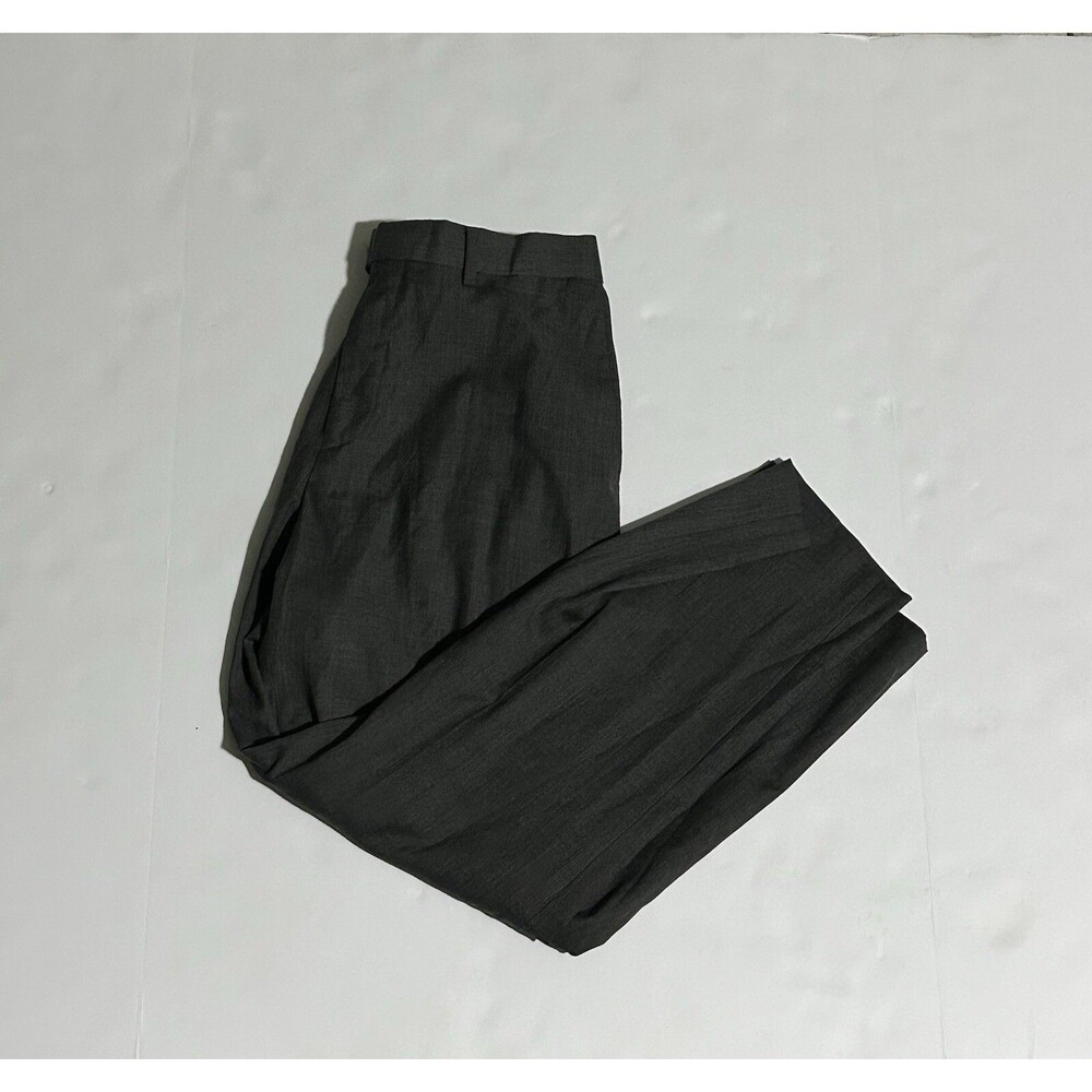 Louis Raphael Rosso Size 34 Dark Gray Dress Pants Wool Polyester